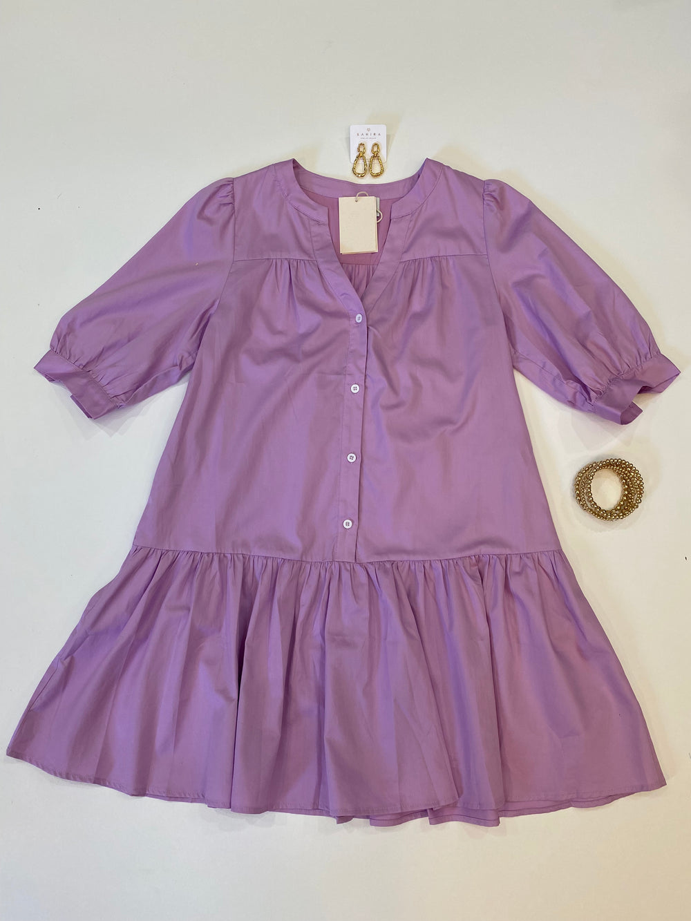 FRNCH - Woven Dress in Lilac