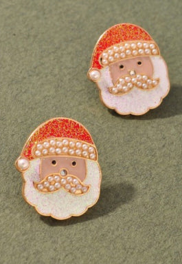 Christmas Santa Stud Earrings
