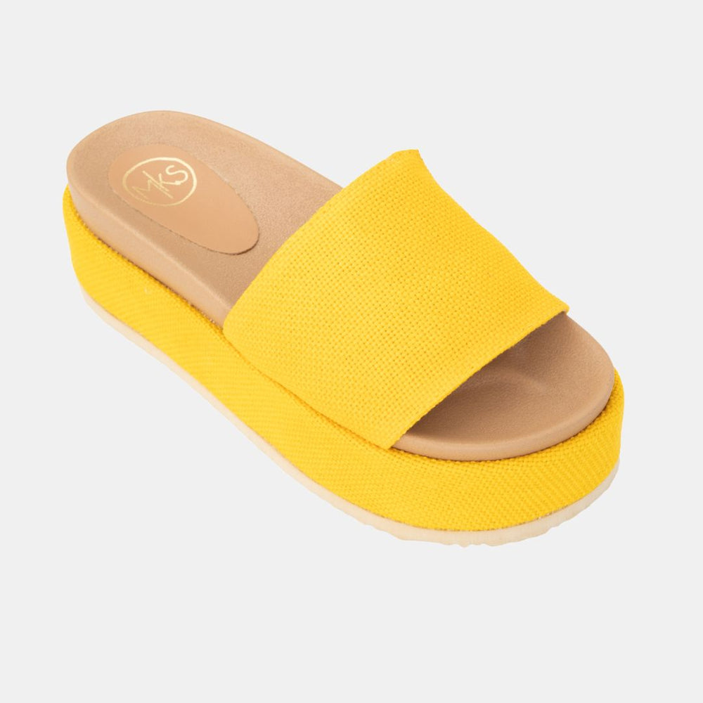 
                  
                    Footbed Platform Slide Sandals
                  
                