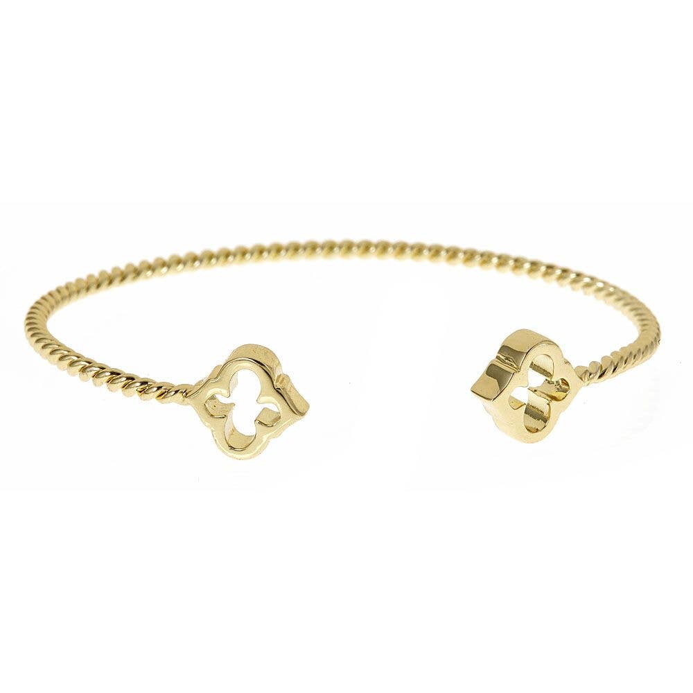 Gold Cut-Out Spade Bracelet